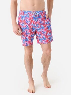 johnnie-O Men’s Cabo Swim Trunk in Malibu Size Medium